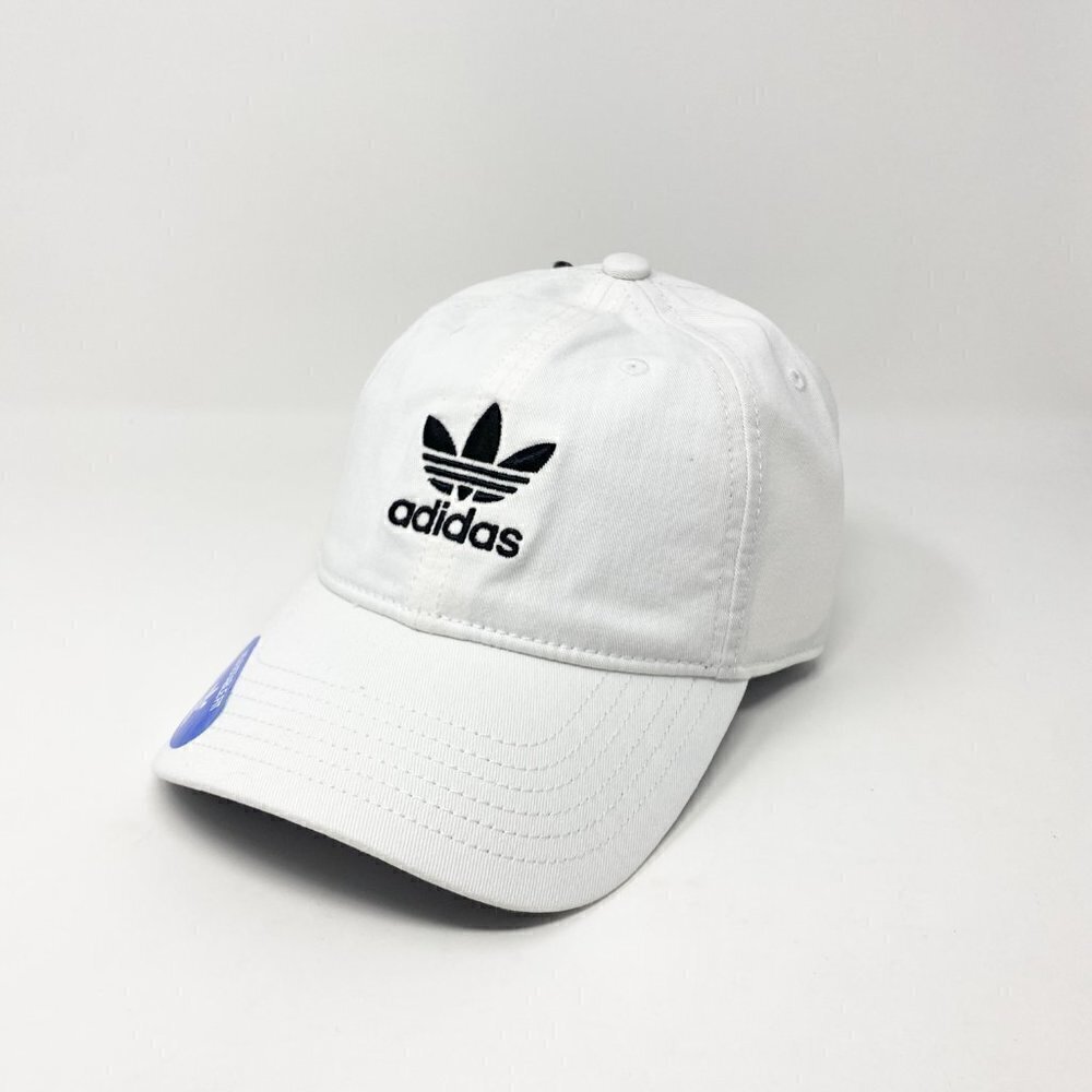 Adidas Originals Relaxed Strapback Hat Cotton White One Size Unisex
